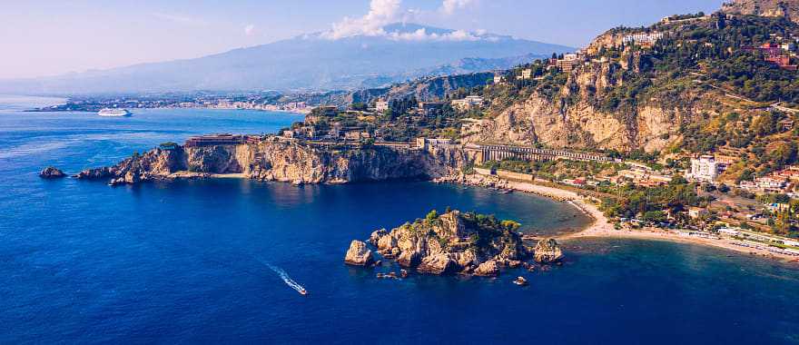 Beaches in Taormina, Italy