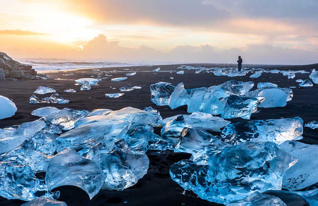 Diamond Beach, Jokulsarlon, Iceland. 