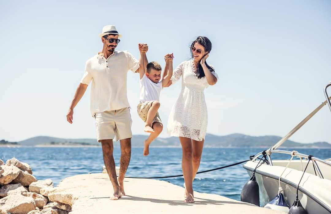 Family on Vacation, Croatia. 