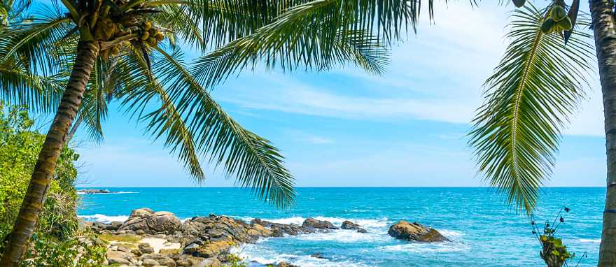 Tropical beach in Sri Lanka