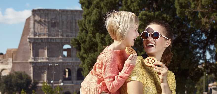 The Colosseum in Rome, Italy.