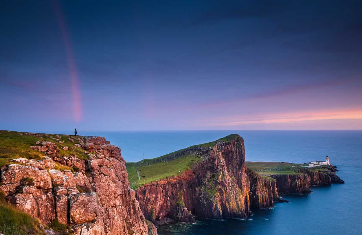 Neist Point Lighthouse on the Isle of Sky, Scotland