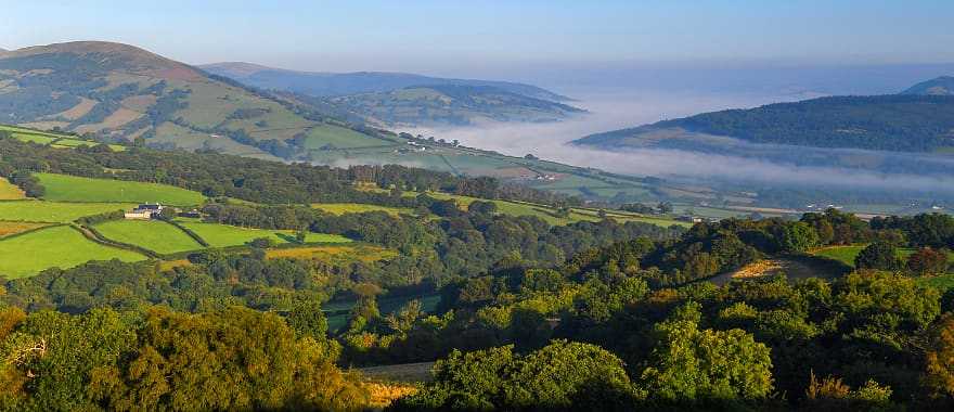 Brecon Beacons National Park in Wales, UK