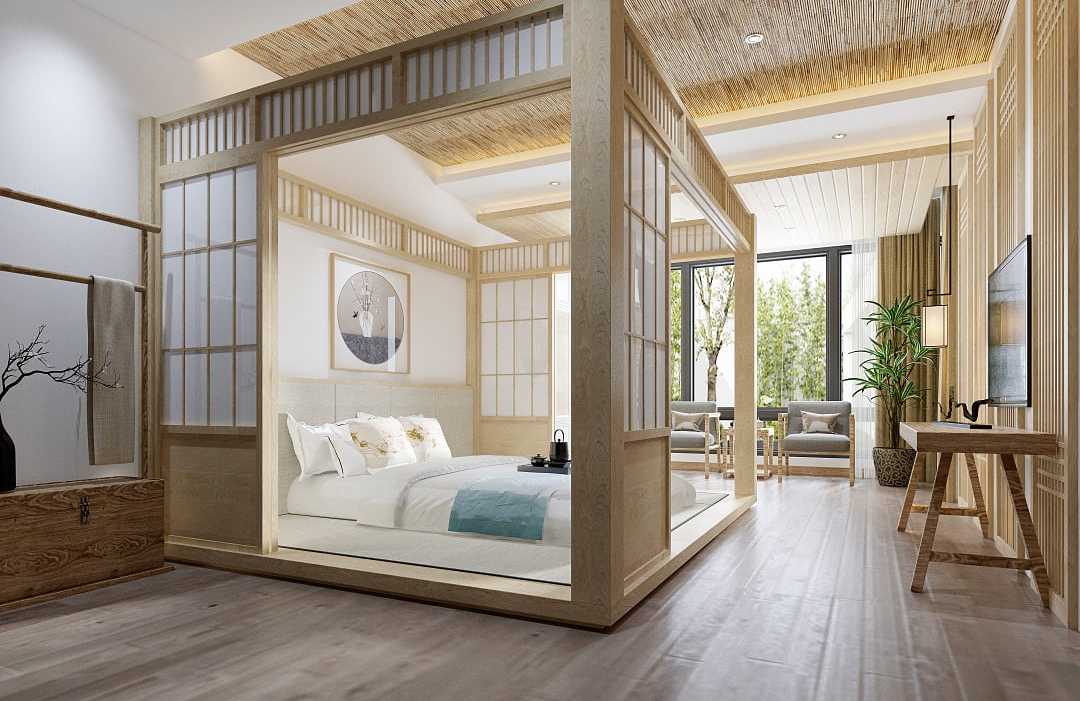 Luxury hotel room in Japan. Luxury hotel room in Japan.