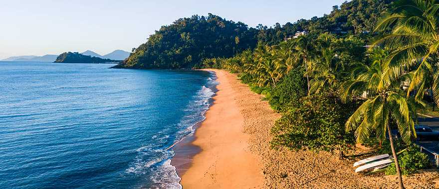 Stunning views of the beach early in the morning, Palm Cove, Queensland.