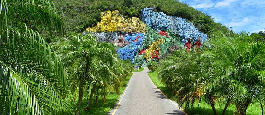 Mural of Prehistory in Vinales, Cuba