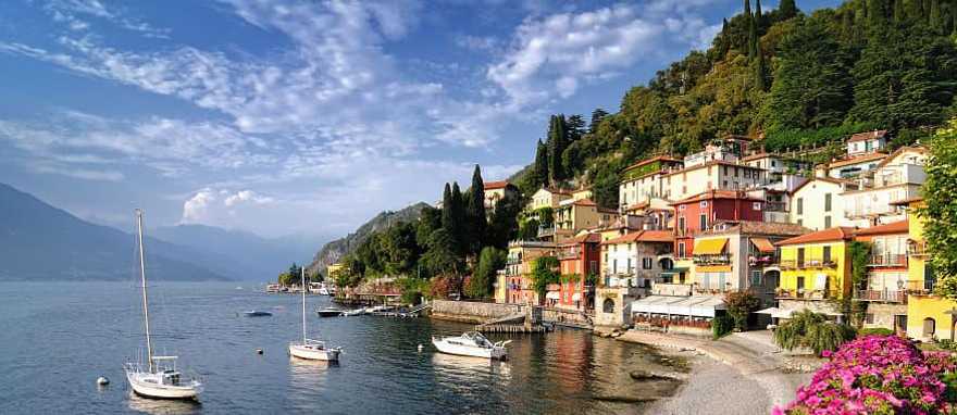 Beautiful view of Lake Como in Italy