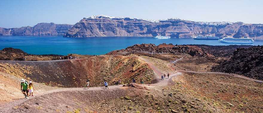 Nea Kameni Volcanic Park, Santorini, Greece