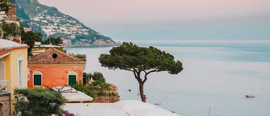 Coastal town on the Amalfi Coast in Italy.