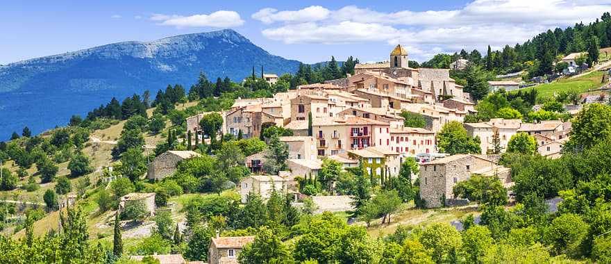 Village in Aurel, Southern France