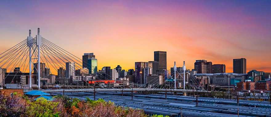 Nelson Mandela Bridge in Johannesburg, South Africa Nelson Mandela Bridge in Johannesburg, South Africa