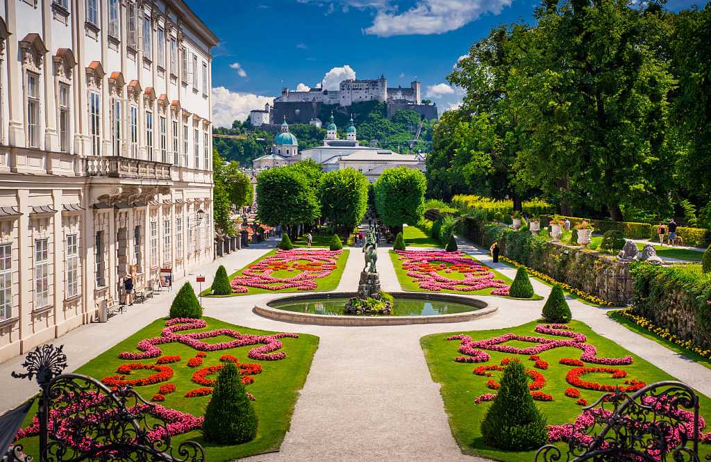 Mirabell Gardens in Salzburg, Austria