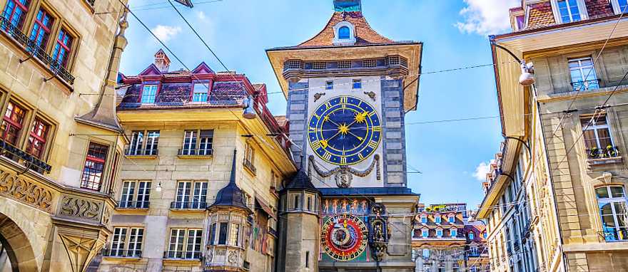 Zytglogge, Clock Tower, on Kramgasse street in Bern, Switzerland