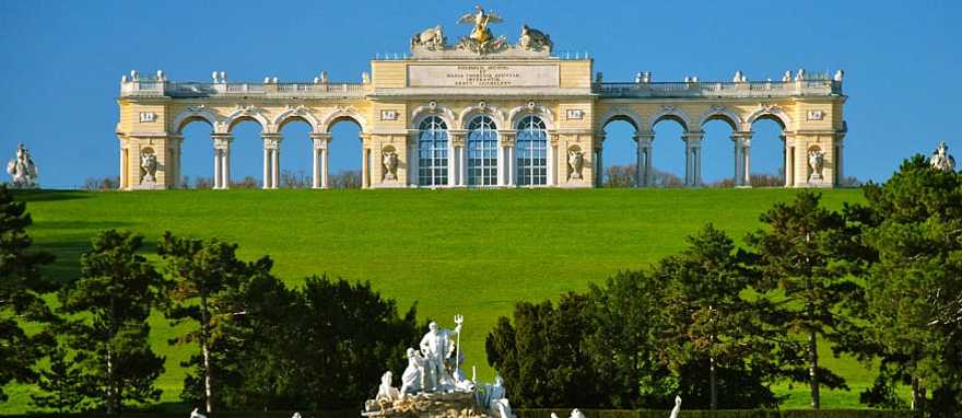 Schonbrunn Palace in Vienna, Austria.