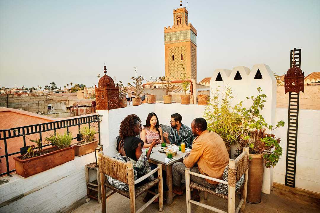 Friends in Marrakech, Morocco 