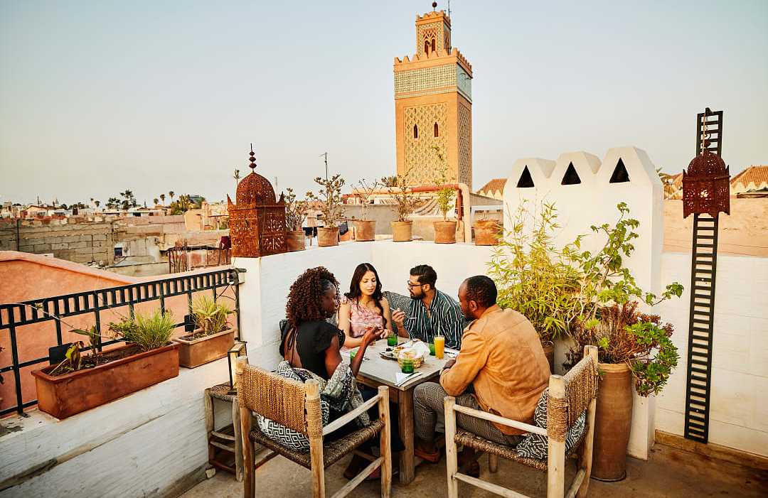Friends in Marrakech, Morocco  Friends in Marrakech, Morocco