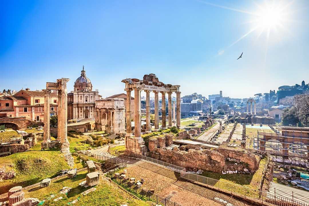 The Roman Forum in Rome, Italy