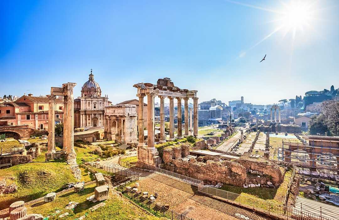 The Roman Forum in Rome, Italy