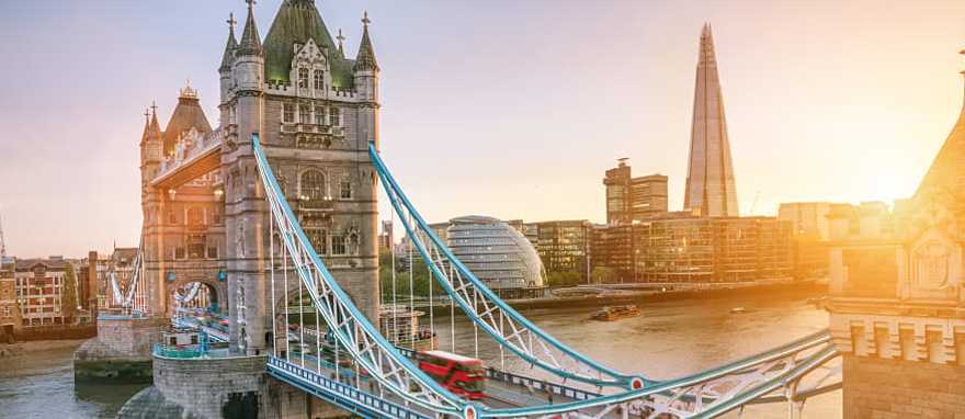 London Tower Bridge over the Thames River