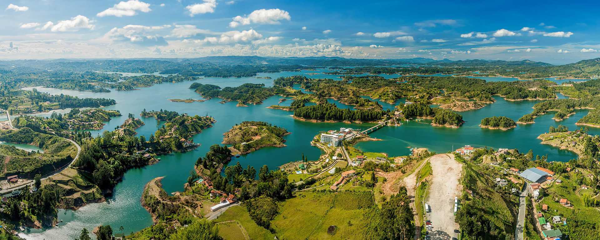 View from El Peñón de Guatapé in Antioquia, Colombia