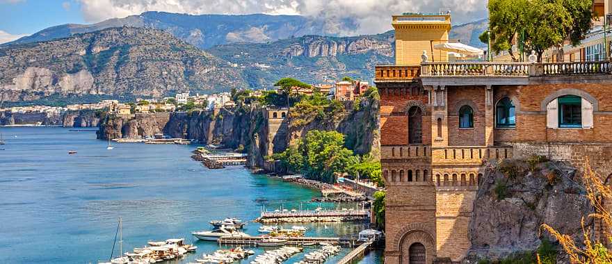 Coast of Sorrento in Italy