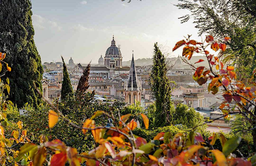 View from Pincio Hill, Rome. View from Pincio Hill, Rome.