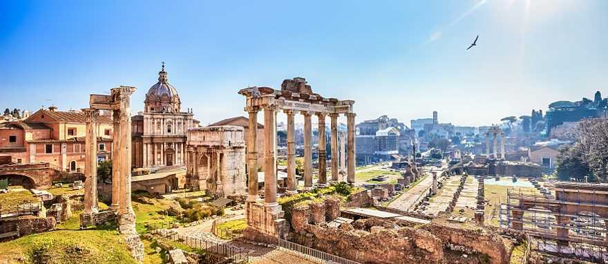 The ruins of the Roman Forum, Rome, Italy The ruins of the Roman Forum, Rome, Italy