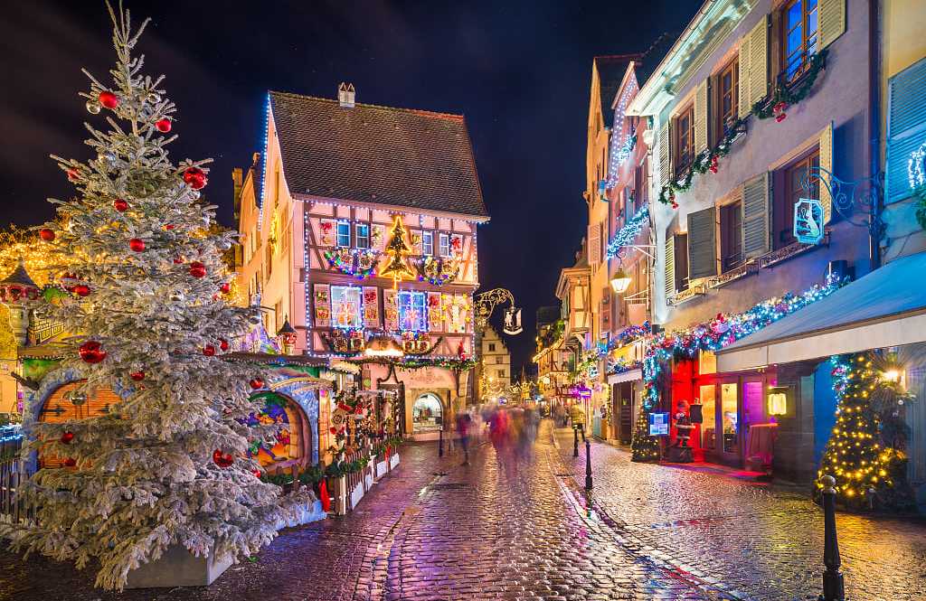 Colmar, France Colmar, France decorated for the Christmas holiday