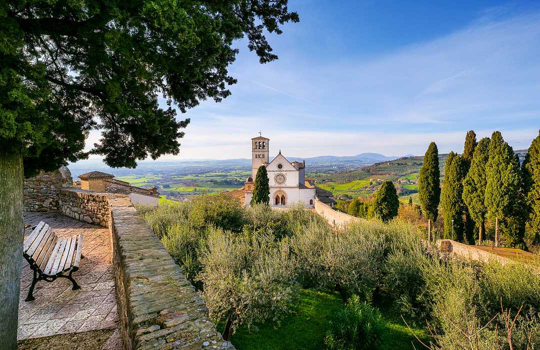 Medieval town of Assisi, in Umbria, Italy.