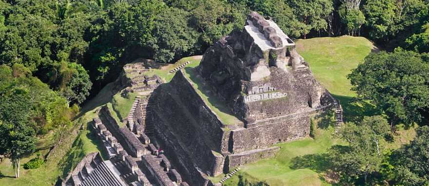 Pyramids at Xunantunich archaeological site in Belize Pyramids at Xunantunich archaeological site in Belize