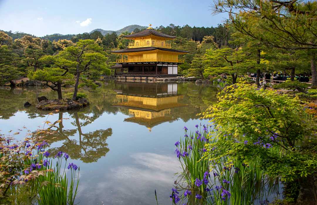 Kinkaku-ji, Golden Pavilion, in Kyoto, Japan
