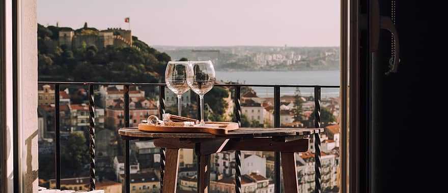 Spend the evening enjoying the romantic scenery of Lisbon, Portugal