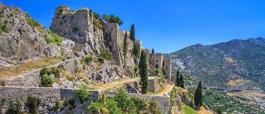 Klis Fortress in Split, Croatia