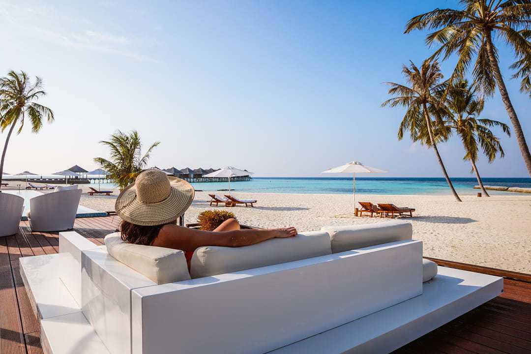 Luxury resort in The Maldives.