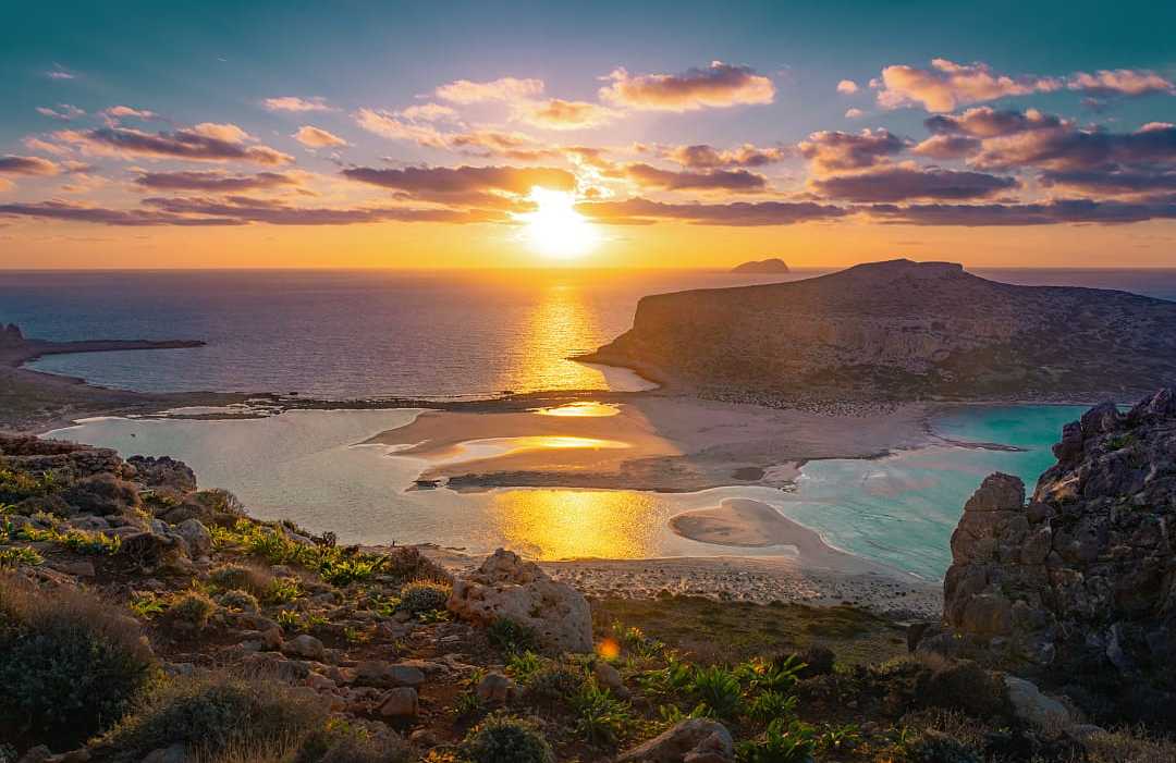 Balos Lagoon in Crete, Greece