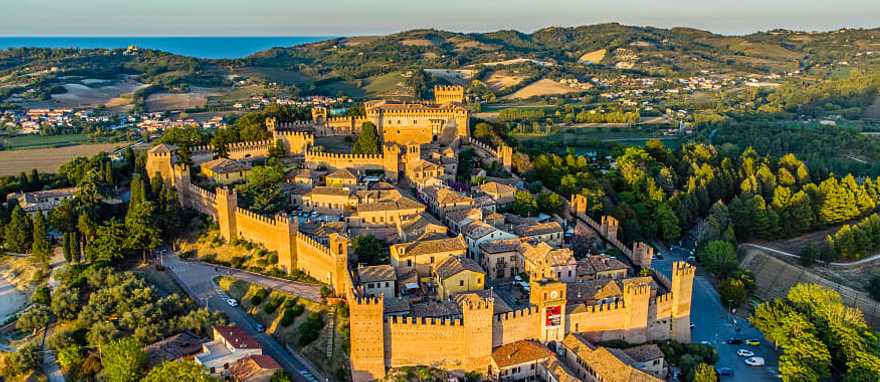 Gradara Castle  in the Province of Pesaro and Urbino, Italy