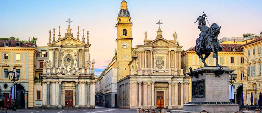 Piazza San Carlo in Turin, Italy