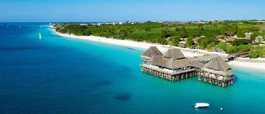 View of beach in Zanzibar, Tanzania