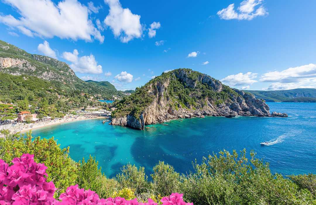 Palaiokastritsa in Corfu, Greece