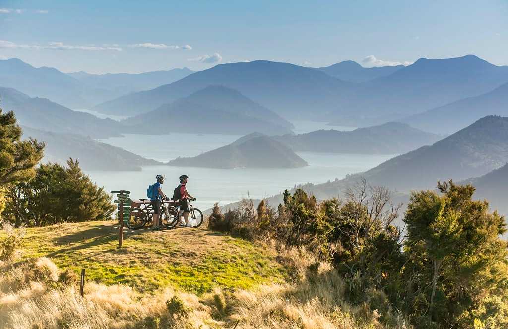 Biking in Marlborough Sounds, New Zealand.  Photo courtesy MarlboroughNZ Biking in Marlborough Sounds, New Zealand.  Photo courtesy MarlboroughNZ