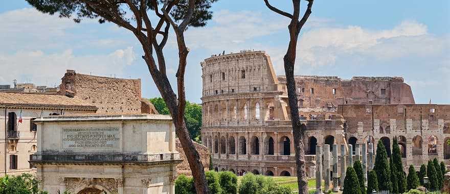 The Roman Colosseum in Italy
