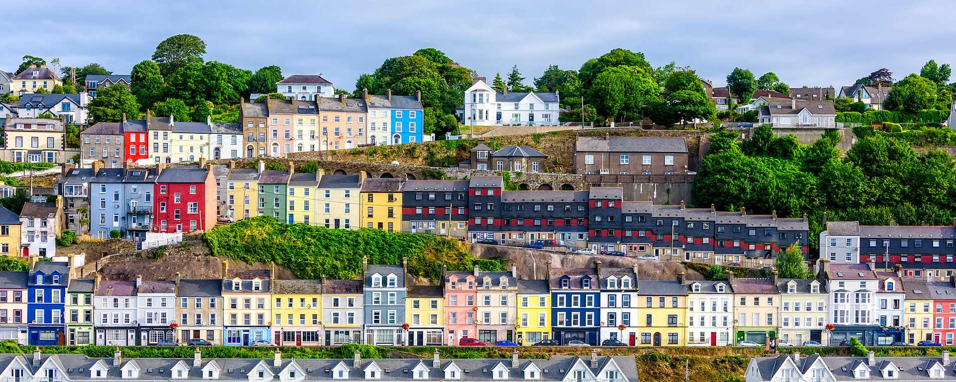 Cobh Village in County Cork, Ireland