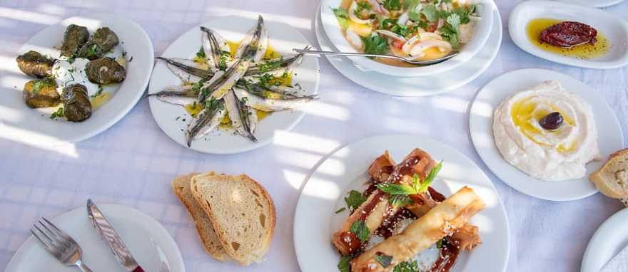 Alfresco culinary experience on Santorini, Greece