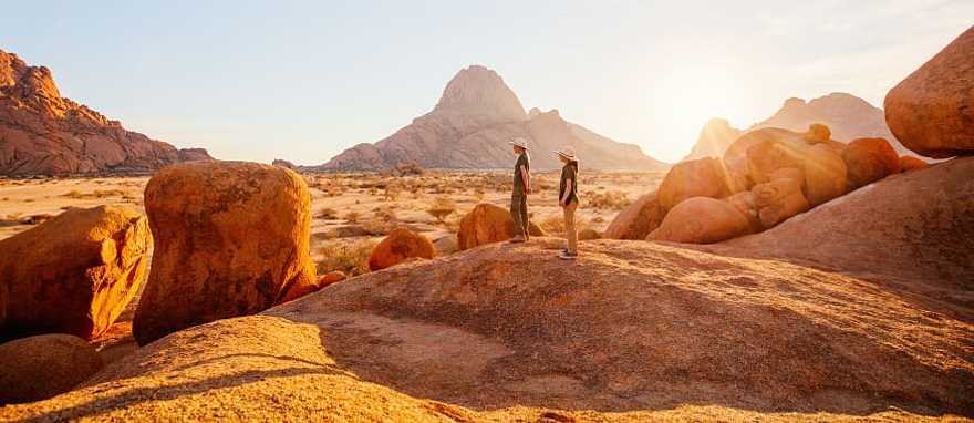 Spitzkoppe Valley at sunset, Namibia Spitzkoppe Valley at sunset, Namibia