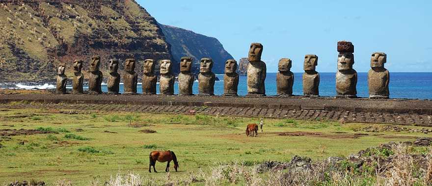 Moai statues on Easter Island