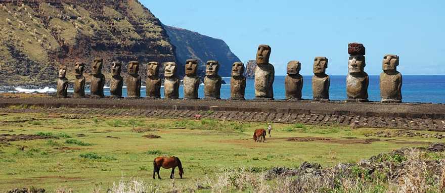 Moai statues on Easter Island