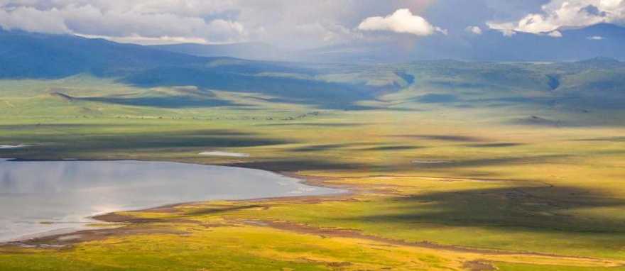 View over Ngorongoro Crater in Tanzania