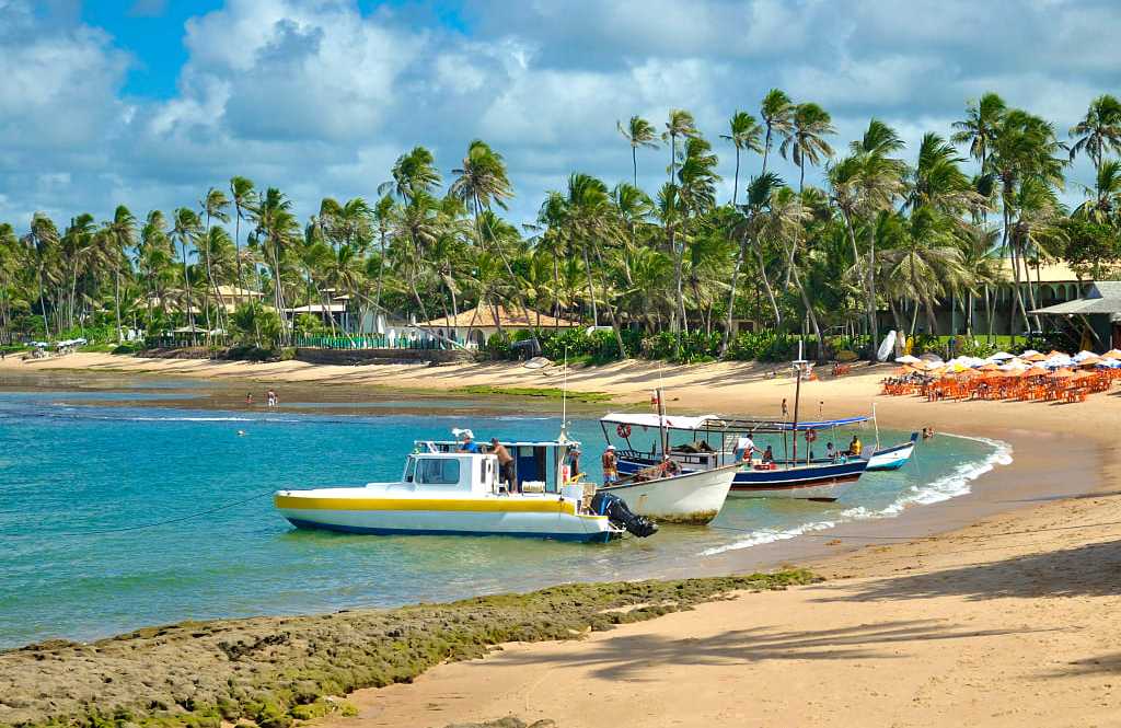 Praia do Forte in Brazil. Praia do Forte in Brazil