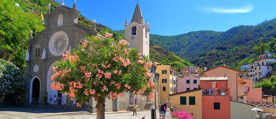 Church of San Giovanni Battista in Riomaggiore, Cinque Terre, Italy