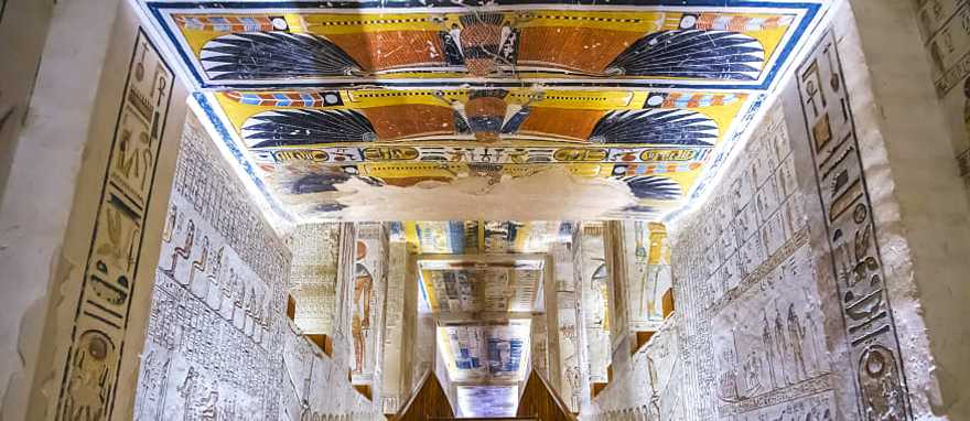 Ancient burial tomb in the Valley of Kings, Egypt